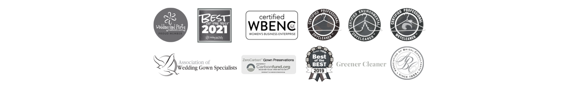 collage of awards and certifications